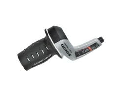 SRAM Centera Twist Shifters (Black/Silver) (Pair) (3 X 9 Speed) (For Shimano Derailleurs)