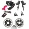 SRAM RED ETap AXS HRD Groupset (1 X 12 Speed) (Flat Mount/2 Piece) (Wireless) (Hydraulic) (6-Bolt Rotors)