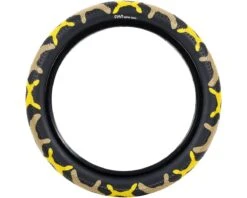 Cult Vans Tire (Yellow Camo/Black) (Wire) (20" / 406 ISO) (2.4")