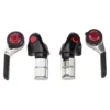 Microshift Road Bar End Shifters (Silver/Red) (Pair) (2/3 X 10 Speed) (Shimano Compatible)