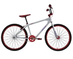 Race Inc. RA26-R Retro 26" BMX Bike (White/Red) (22" Toptube)
