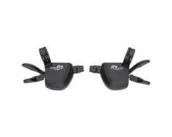 Microshift R9 Flat Bar Road Trigger Shifters (Black) (Pair) (2 X 9 Speed) (Shimano Compatible)