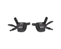 Microshift Centos Road Flat Bar Trigger Shifters (Black) (Pair) (2 X 11 Speed) (Shimano Compatible)
