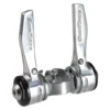 Sunrace SLR80 Clamp-On Shifters (Silver) (Pair) (2/3 X 8 Speed) (28.6mm Clamp)