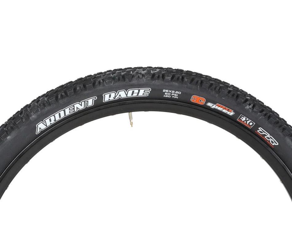 Maxxis Ardent Race Tubeless Mountain Tire (Black) (Folding) (26" / 559 ISO) (2.2") (3C MaxxSpeed/EXO) 4 Maxxis Ardent Race Tubeless Mountain Tire (Black) (Folding) (26" / 559 ISO) (2.2") (3C MaxxSpeed/EXO) - Image 4