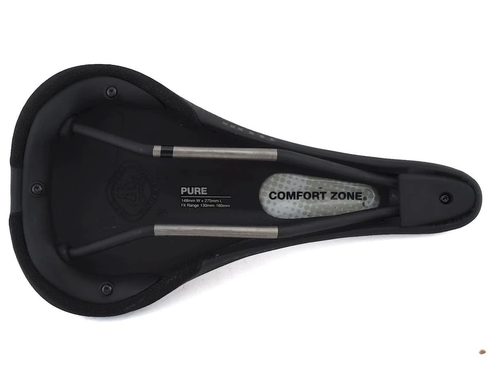 WTB Pure Saddle (Black) (Titanium Rails) (Medium) (148mm) 4 WTB Pure Saddle (Black) (Titanium Rails) (Medium) (148mm) - Image 4