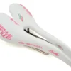 Selle SMP Drakon Lady's Saddle (White/Pink) (AISI 304 Rails) (139mm)